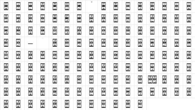 Lucky Ape Regular font glyphpreview