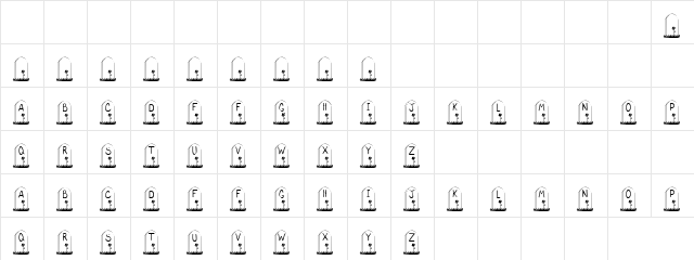 The Miles Stone Regular font glyphpreview