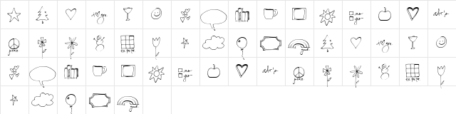 CK Ali Doodle Regular font glyphpreview