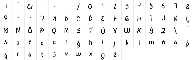 Buka Puasa Bersama normal font glyphpreview