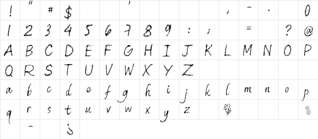 Old Bookshop Regular font glyphpreview