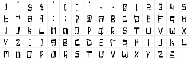 Cherry Coke Regular font glyphpreview