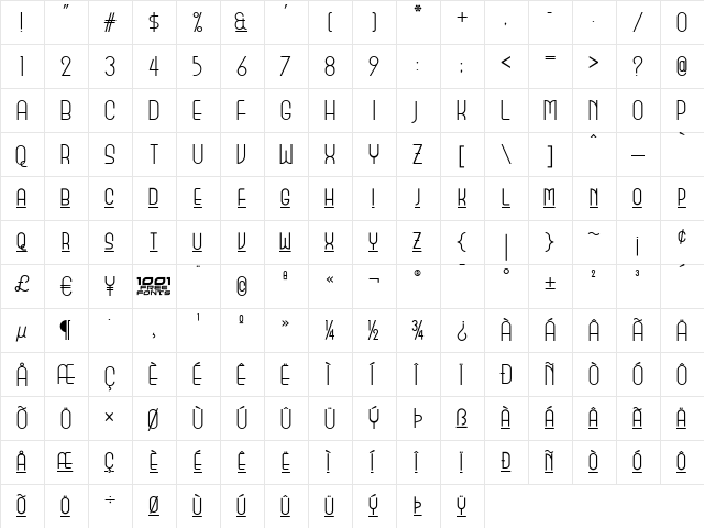 Monicas Salon NF Regular font glyphpreview