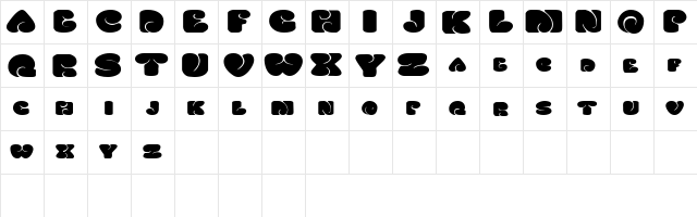 SixtiesVibeExtended Regular font glyphpreview