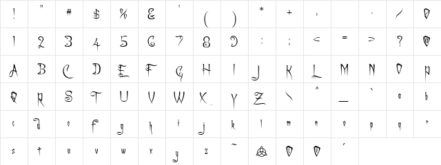 Charming Font Regular font glyphpreview