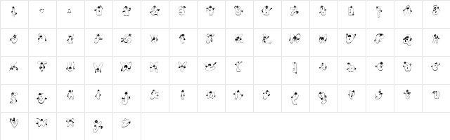 Expresso Regular font glyphpreview