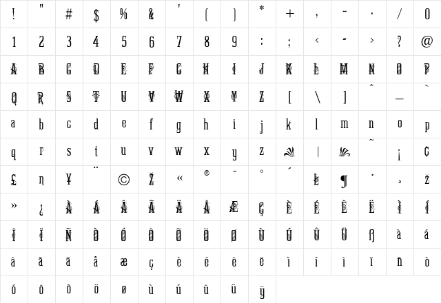 FancyCeltic Regular font glyphpreview