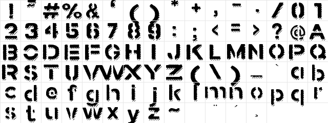 Stamped Navy Font Shadow Regular font glyphpreview