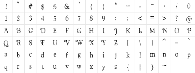 TXT SantaFont Regular font glyphpreview