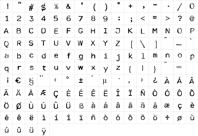 Cella Regular font glyphpreview