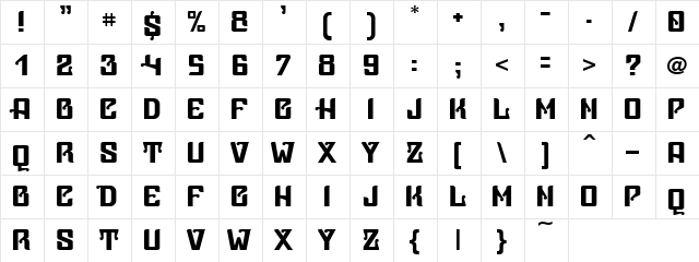 Vice Presidente Regular font glyphpreview