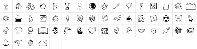 ScrapiCons Regular font glyphpreview