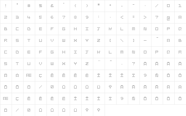 snapix Regular font glyphpreview