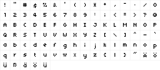 supermarket round font glyphpreview