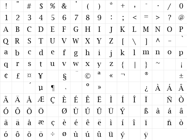 Signs Of Life 5 Regular font glyphpreview