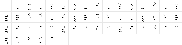 MMMteurs Cyber Regular font glyphpreview