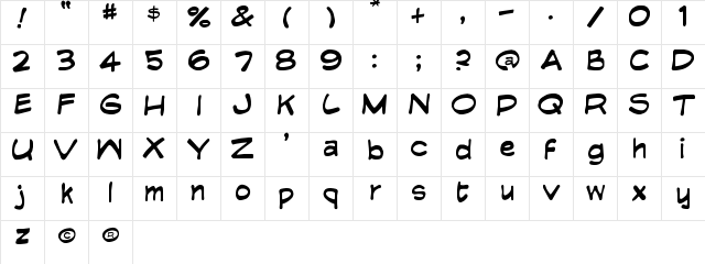 Edible Pet Regular font glyphpreview