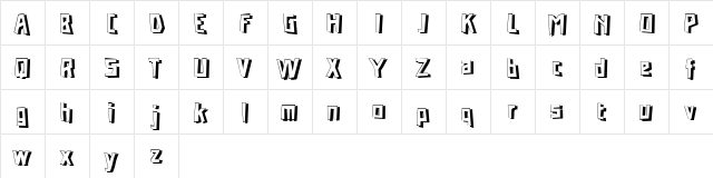 Ninja Justice Regular font glyphpreview