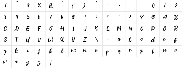 Fresh Guava Regular font glyphpreview