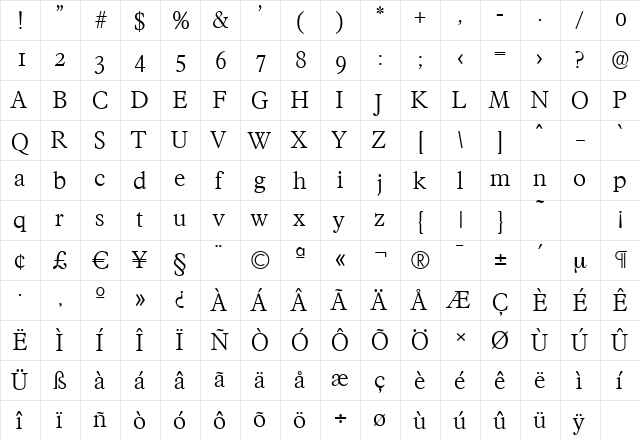 FranciscoSerial-Light Regular font glyphpreview
