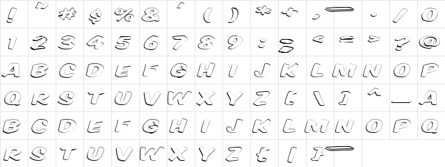 VTCSuperMarketSaleOpenDisplay Regular font glyphpreview