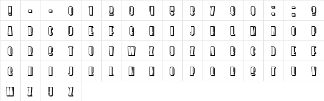 Silence Regular font glyphpreview