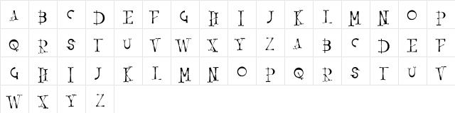 Resquro Halloween FREE Regular font glyphpreview