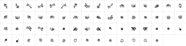 Floreale Two Regular font glyphpreview