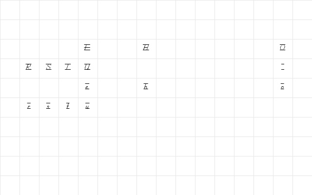 SchoolManuscriptGuidesDemo Regular font glyphpreview