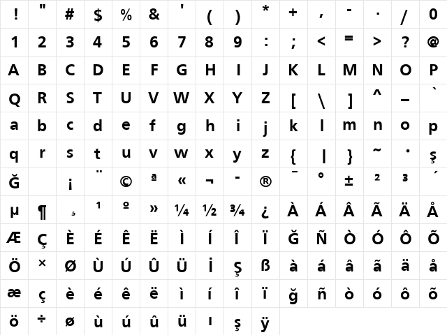 Roissy Bold font glyphpreview