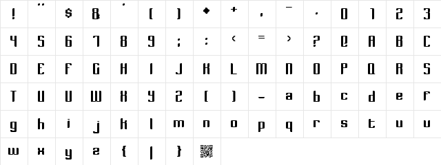 Dymeda Regular font glyphpreview