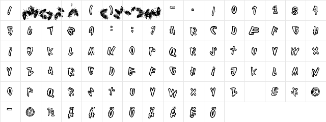 Cockroach Regular font glyphpreview