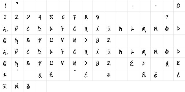 Street Soul Regular font glyphpreview