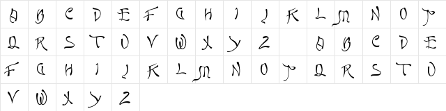 Quasi Regular font glyphpreview