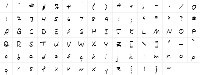 Shopping Everyday Regular font glyphpreview