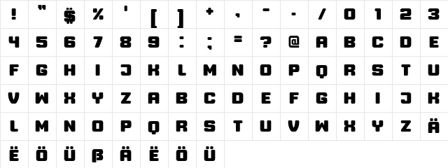 Professor Regular font glyphpreview