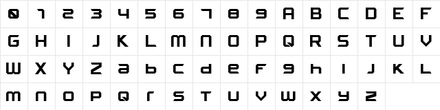 FROSTBITE Wide Bold font glyphpreview