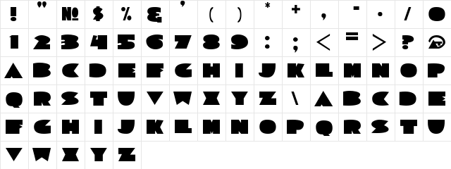 Sorta Deco JL Regular font glyphpreview