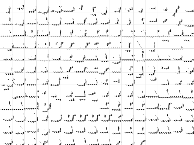 FederalSix Medium font glyphpreview