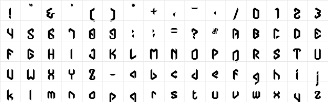 DHF Dipanegara Regular font glyphpreview