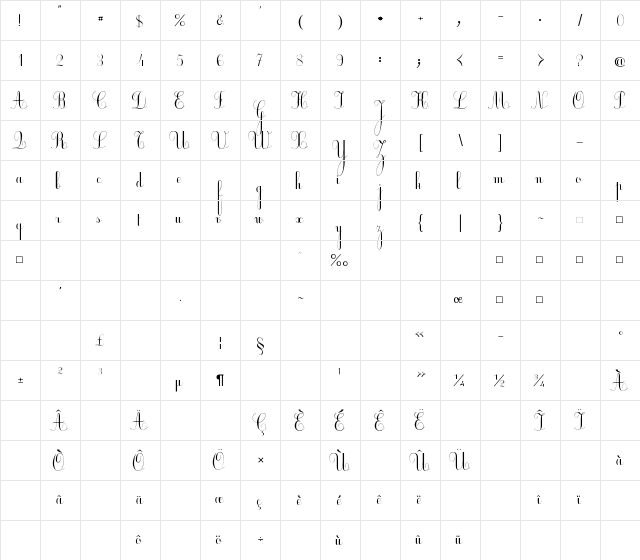 Ecolier Regular font glyphpreview