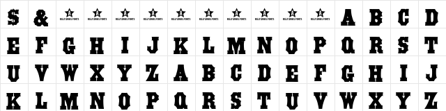 STRONGBOX Regular font glyphpreview