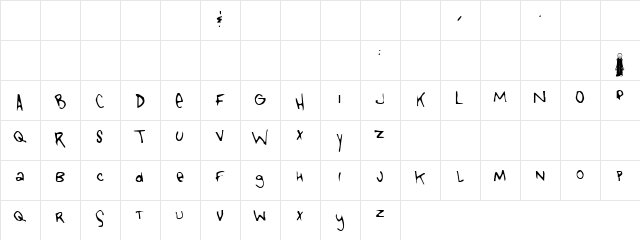 Tongue Of Colicab Regular font glyphpreview