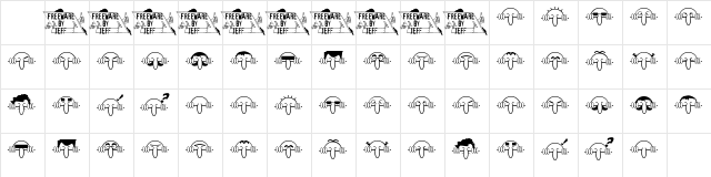 Kilroy Was Here Regular font glyphpreview