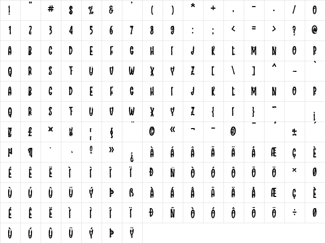 Flower Mager Regular font glyphpreview