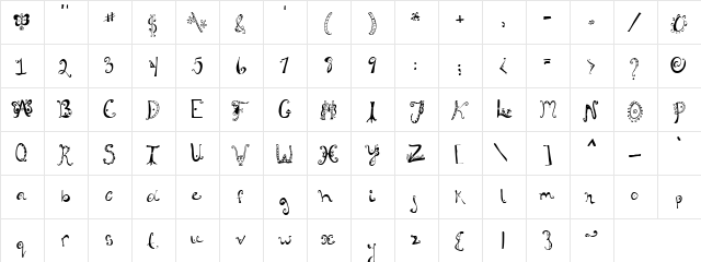 Dorneena Craddle Regular font glyphpreview