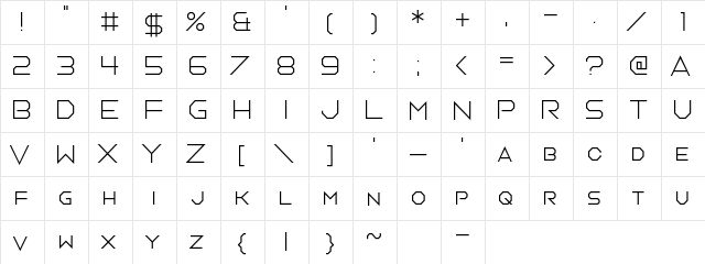 Orchestra of Strings Regular font glyphpreview