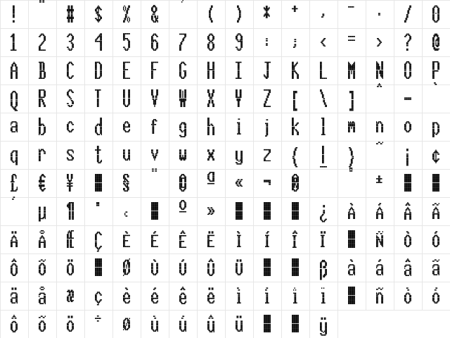 CallFourL-Regular Regular font glyphpreview