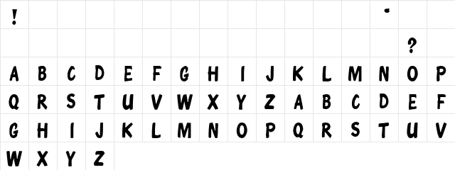 Acropolin XZ Regular font glyphpreview