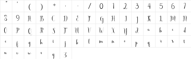 Scooter Free Regular font glyphpreview
